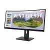 Monitor Lenovo ThinkVision T34WD-40, 86,4 cm (34 cale), 3440 x 1440 pikseli, Wide Quad HD, LED, 6 ms, czarny