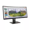 Monitor Lenovo ThinkVision T34WD-40, 86,4 cm (34 cale), 3440 x 1440 pikseli, Wide Quad HD, LED, 6 ms, czarny