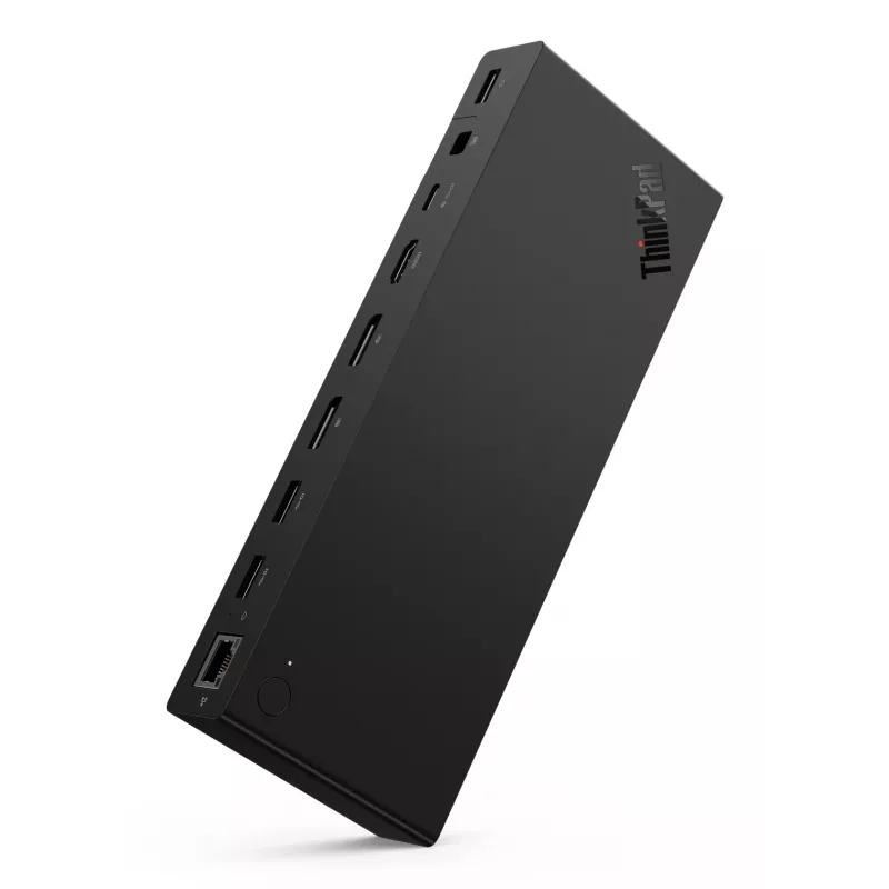 Lenovo ThinkPad USB4 Smart Dock 5500 z zasilaczem 135 W, przewodowa, czarna