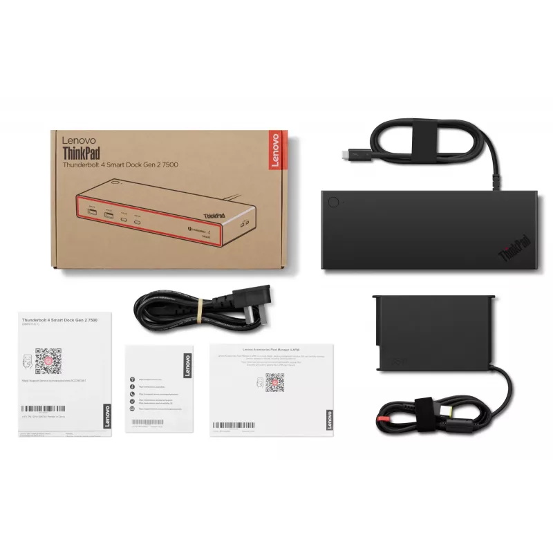 Lenovo ThinkPad Thunderbolt 4 Smart Dock Gen2 7500 Przewodowa Czarna