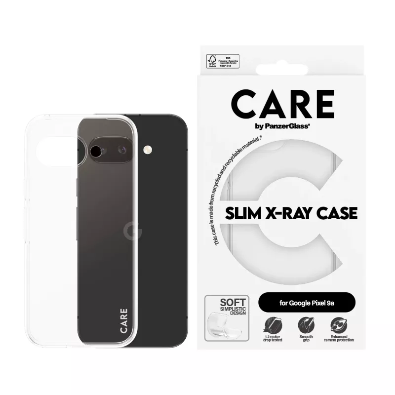 PanzerGlass CARE™ by ® X-Ray Case Google Pixel 9a, etui, Google, Google - New Pixel 8a 5G, przezroczysty