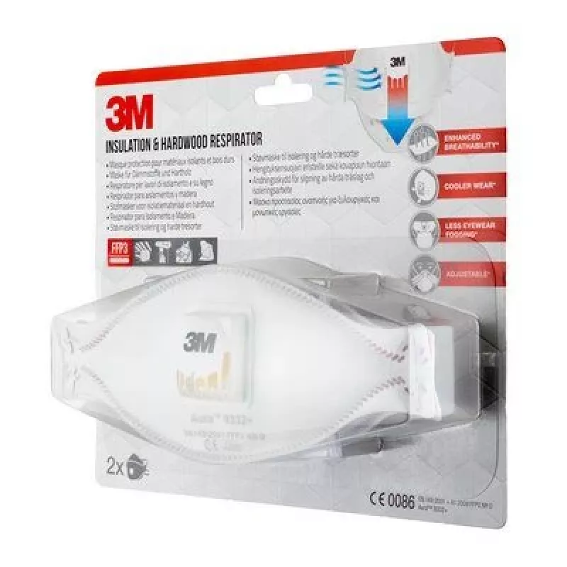3M 9332C2 wielorazowy respirator FFP3 Półmaska oczyszczająca powietrze