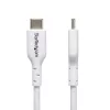 StarTech.com 1 m (3,3 stopy) biały kabel ładujący USB-C, 2 szt., kabel USB C, kabel USB 2.0 Type-C do ładowarki laptopa, 60 W 3 A Power Delivery, powłoka TPE, kabel do przesyłu danych USB-C, M/M