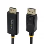 StarTech.com 2 m adapter kablowya DisplayPort na HDMI z chwytliwymi złączami, 4K 60 Hz, HDR, jednokierunkowy konwerter wideo DP na HDMI, komputer stacjonarny DP na monitor HDMI