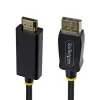 StarTech.com 2 m adapter kablowya DisplayPort na HDMI z chwytliwymi złączami, 4K 60 Hz, HDR, jednokierunkowy konwerter wideo DP na HDMI, komputer stacjonarny DP na monitor HDMI