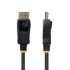 StarTech.com 2 m adapter kablowya DisplayPort na HDMI z chwytliwymi złączami, 4K 60 Hz, HDR, jednokierunkowy konwerter wideo DP na HDMI, komputer stacjonarny DP na monitor HDMI