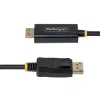 StarTech.com 2 m adapter kablowya DisplayPort na HDMI z chwytliwymi złączami, 4K 60 Hz, HDR, jednokierunkowy konwerter wideo DP na HDMI, komputer stacjonarny DP na monitor HDMI