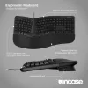 Klawiatura ergonomiczna Incase Designed by Microsoft Office USB QWERTY angielska czarna