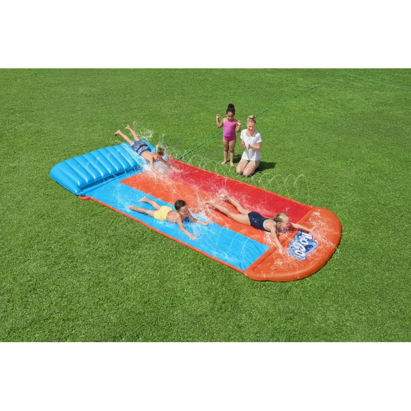 Bestway H2OGO! Potrójna zjeżdżalnia wodna z rampą Tsunami Splash 4,88 m