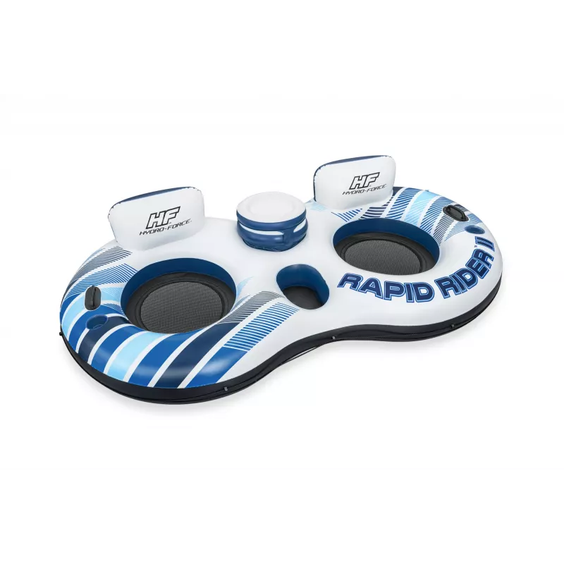 Bestway Hydro-Force Rapid Rider II Podwójna rura rzeczna, Wielokolorowa, Rura pływająca, Wzór, Chłopiec/Dziewczynka, 180 kg, 2 osoby