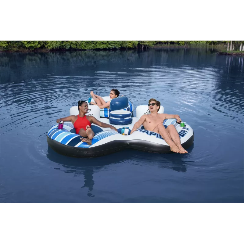 Bestway Hydro-Force Rapid Rider II Podwójna rura rzeczna, Wielokolorowa, Rura pływająca, Wzór, Chłopiec/Dziewczynka, 180 kg, 2 osoby