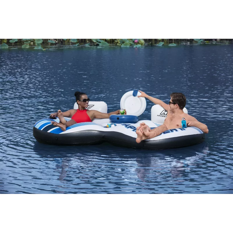 Bestway Hydro-Force Rapid Rider II Podwójna rura rzeczna, Wielokolorowa, Rura pływająca, Wzór, Chłopiec/Dziewczynka, 180 kg, 2 osoby