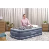 Bestway Tritech Air Mattress Twin z wbudowaną pompą AC i powłoką antybakteryjną 1,91 m x 97 cm x 51 cm
