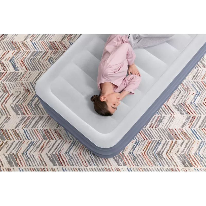Bestway Tritech Air Mattress Twin z wbudowaną pompą AC i powłoką antybakteryjną 1,91 m x 97 cm x 51 cm