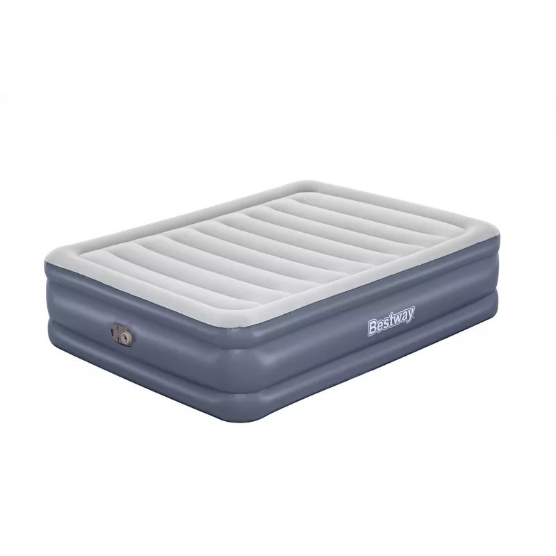 Materac powietrzny Bestway Tritech Queen z wbudowaną pompą AC i powłoką antybakteryjną 2,03 m x 1,52 m x 51 cm