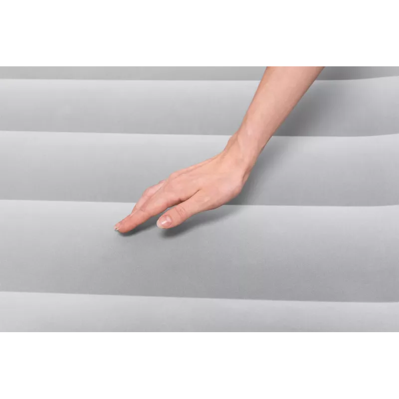 Bestway Tritech SleekFlow Air Mattress z zagłówkiem Queen z wbudowaną pompą AC i powłoką antybakteryjną 2,26 m x 1,52 m x 84 cm