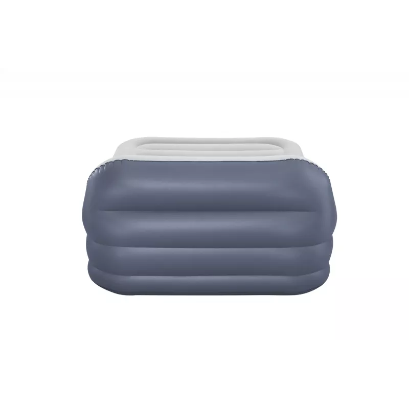 Bestway Tritech SleekFlow Air Mattress z zagłówkiem Queen z wbudowaną pompą AC i powłoką antybakteryjną 2,26 m x 1,52 m x 84 cm