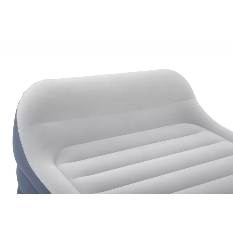 Bestway Tritech SleekFlow Air Mattress z zagłówkiem Queen z wbudowaną pompą AC i powłoką antybakteryjną 2,26 m x 1,52 m x 84 cm
