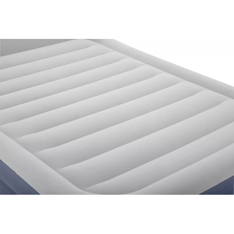 Bestway Tritech SleekFlow Air Mattress z zagłówkiem Queen z wbudowaną pompą AC i powłoką antybakteryjną 2,26 m x 1,52 m x 84 cm