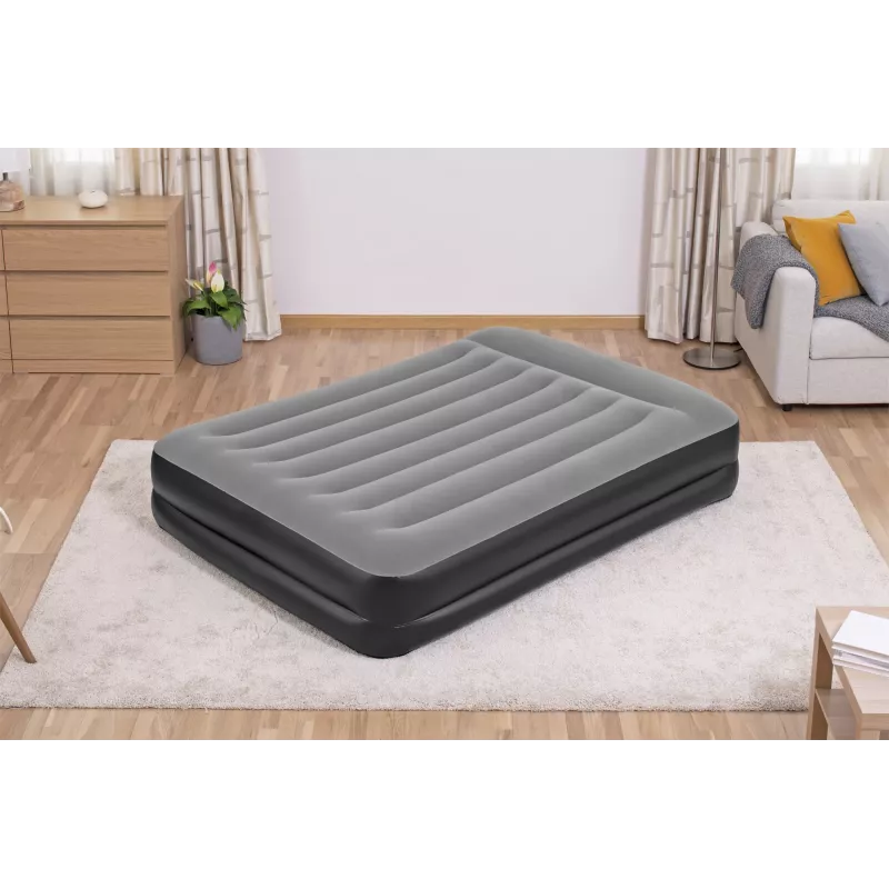 Materac powietrzny Bestway Tritech Queen z wbudowaną pompą AC i powłoką antybakteryjną 2,03 m x 1,52 m x 46 cm