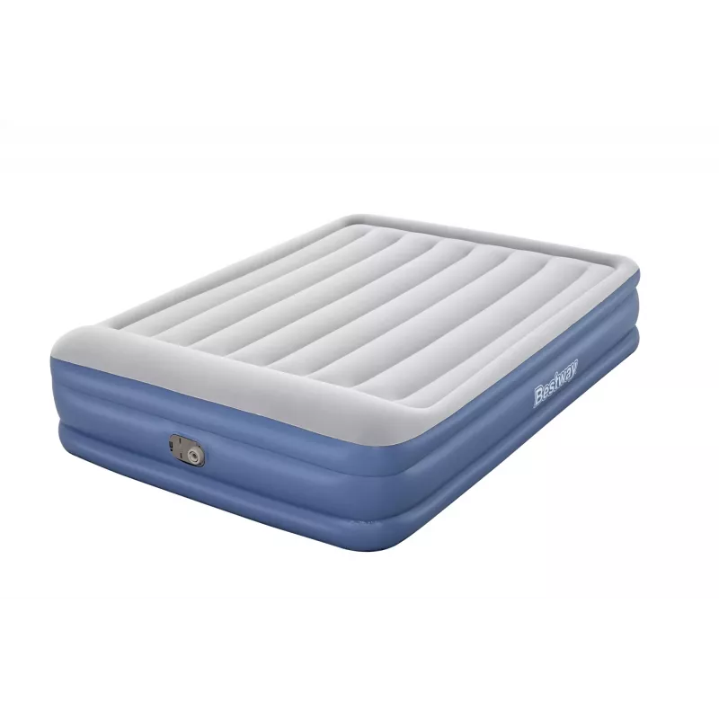 Bestway Tritech Materac powietrzny Queen z wbudowaną pompą AC i powłoką antybakteryjną 2,03 m x 1,52 m x 46 cm