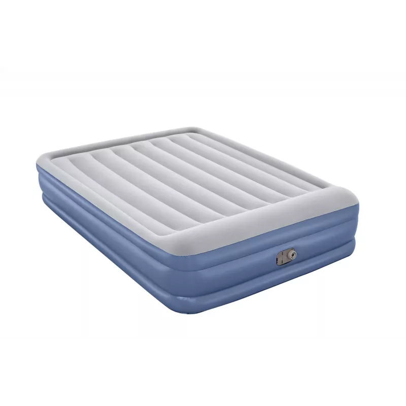Bestway Tritech Materac powietrzny Queen z wbudowaną pompą AC i powłoką antybakteryjną 2,03 m x 1,52 m x 46 cm