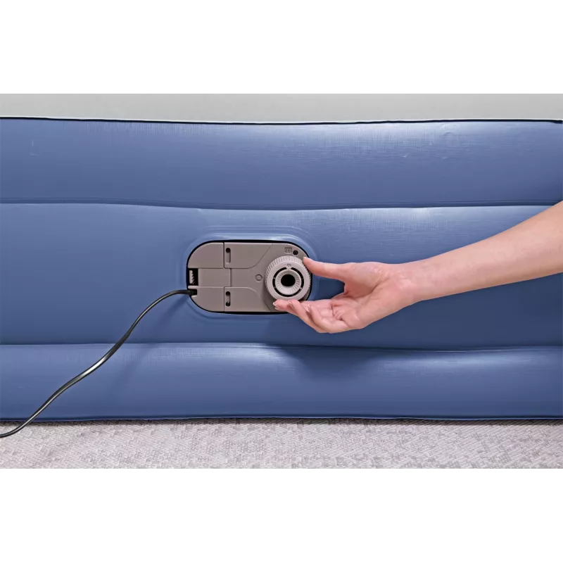 Bestway Tritech Materac powietrzny Queen z wbudowaną pompą AC i powłoką antybakteryjną 2,03 m x 1,52 m x 46 cm