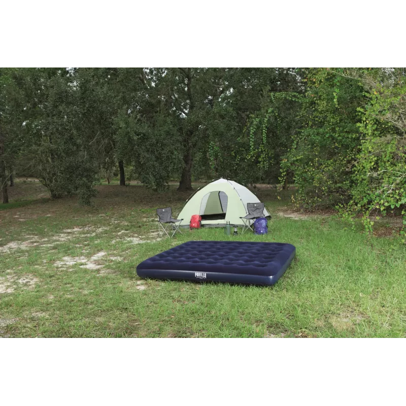 Materac dmuchany Bestway Flocked Airbed - King - 2,03 m x 1,83 m x 22 cm, materac dwuosobowy