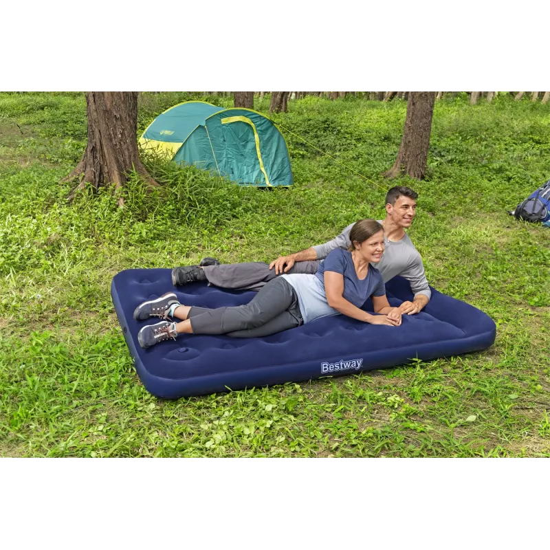 Materac powietrzny Bestway Full z wbudowaną pompką nożną 1,91 m x 1,37 m x 28 cm