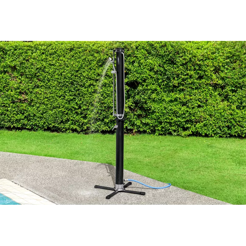 Prysznic zewnętrzny Bestway SolarFlow 20 L, wolnostojący, czarny, metal, PVC