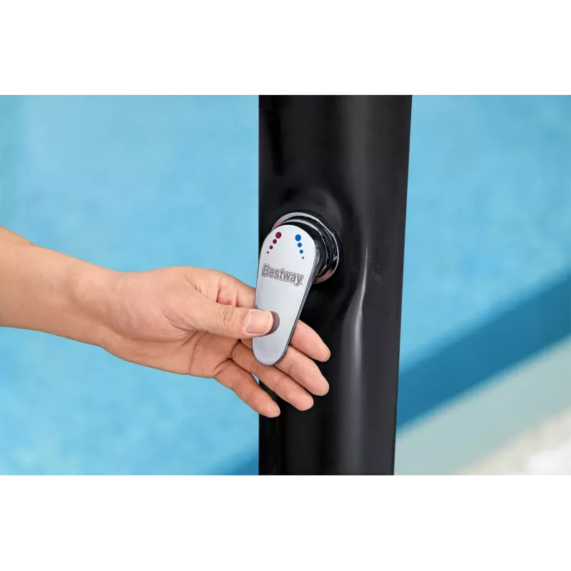 Prysznic zewnętrzny Bestway SolarFlow 20 L, wolnostojący, czarny, metal, PVC