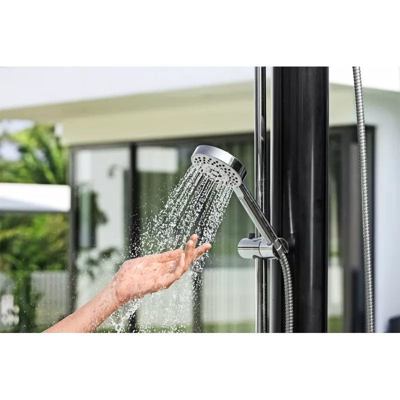 Prysznic zewnętrzny Bestway SolarFlow 20 L, wolnostojący, czarny, metal, PVC