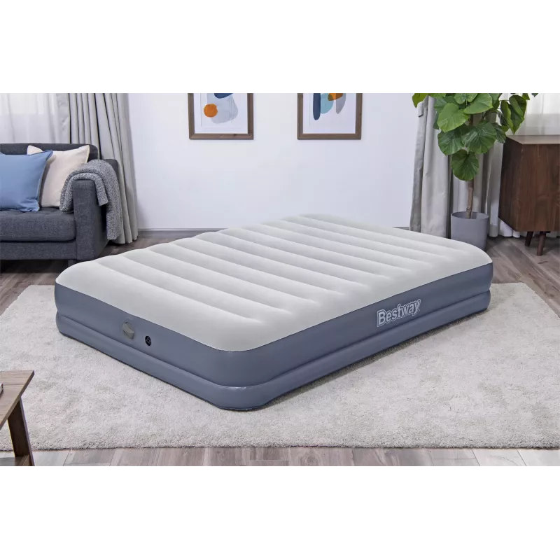 Bestway Tritech materac powietrzny Queen z akumulatorową pompką 2,03 m x 1,52 m x 36 cm