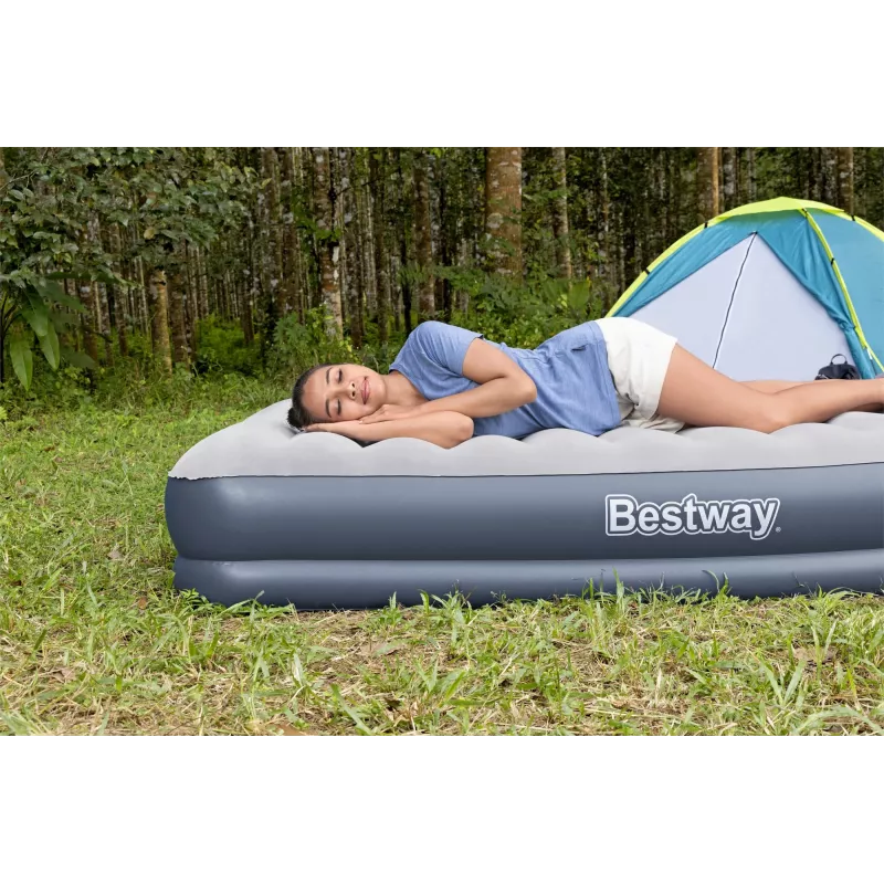 Bestway Tritech materac powietrzny Queen z akumulatorową pompką 2,03 m x 1,52 m x 36 cm