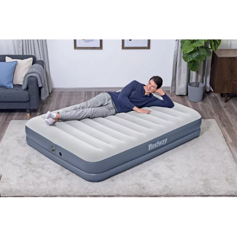 Bestway Tritech materac powietrzny Queen z akumulatorową pompką 2,03 m x 1,52 m x 36 cm