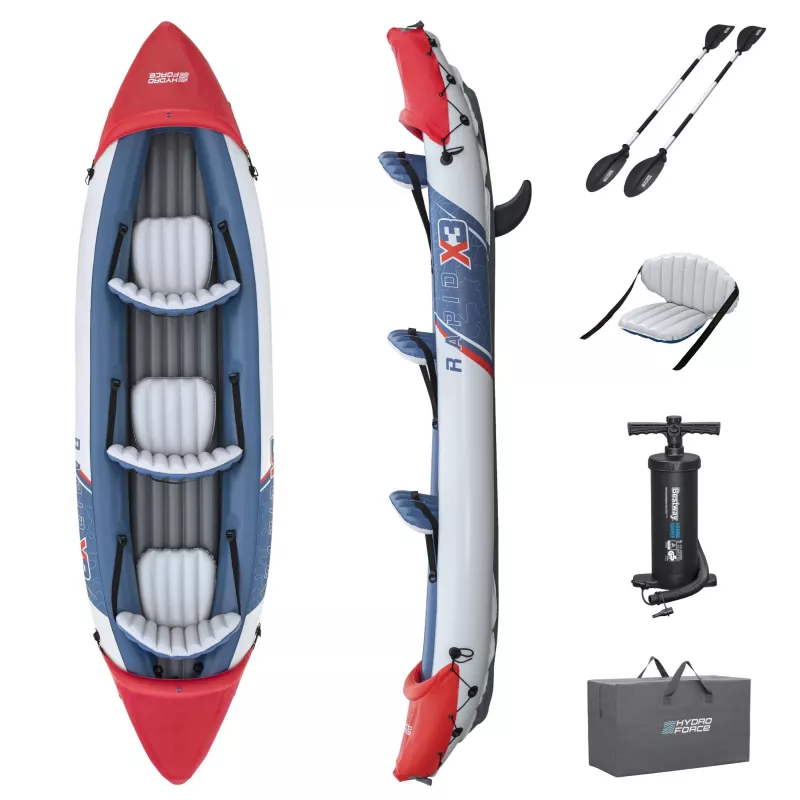 Zestaw kajaka pompowanego Bestway Hydro Force Rapid X3 dla 3 osób 3,81 m