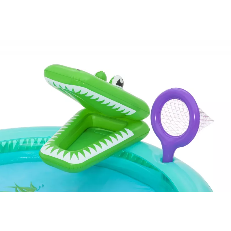 Bestway Crocodile Cove dziecięce dmuchane centrum wodne i basen 2,24 m x 1,81 m x 72 cm