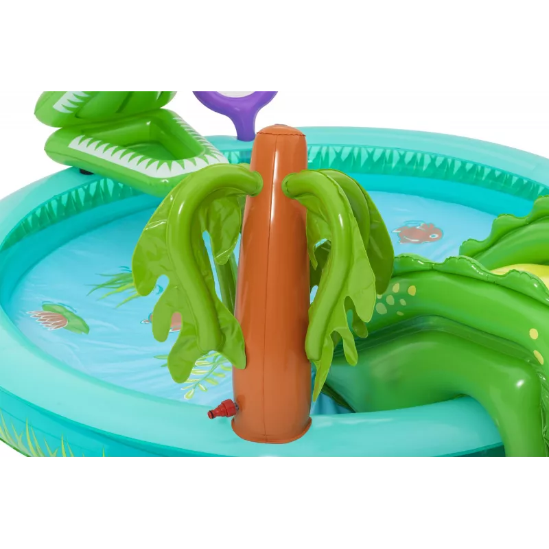 Bestway Crocodile Cove dziecięce dmuchane centrum wodne i basen 2,24 m x 1,81 m x 72 cm