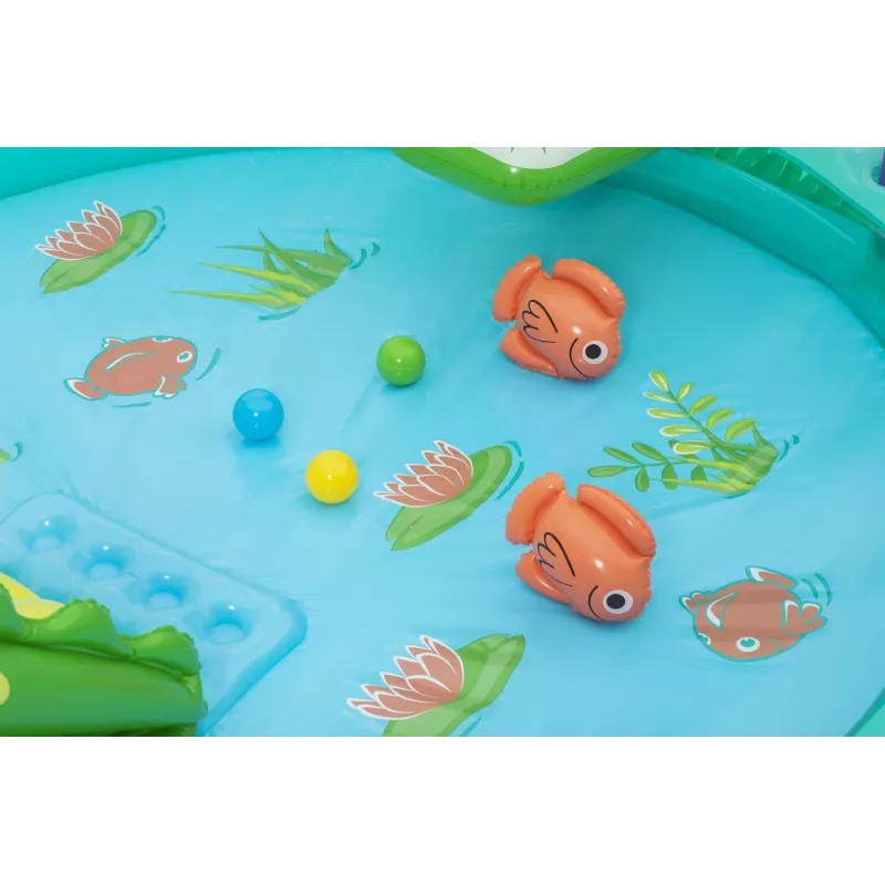 Bestway Crocodile Cove dziecięce dmuchane centrum wodne i basen 2,24 m x 1,81 m x 72 cm