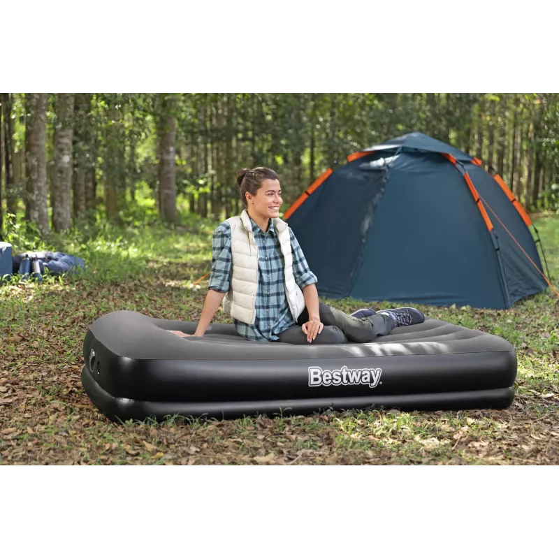 Materac powietrzny Bestway Tritech Twin z wbudowaną pompką USB 1,91 m x 97 cm x 36 cm