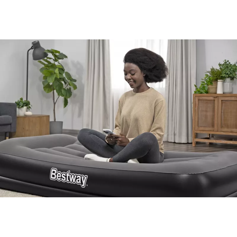 Materac powietrzny Bestway Tritech Twin z wbudowaną pompką USB 1,91 m x 97 cm x 36 cm