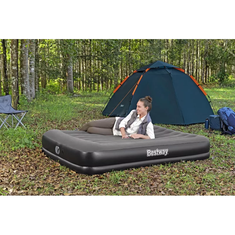 Bestway Tritech Materac powietrzny Queen z wbudowaną pompką USB 2,03 m x 1,52 m x 36 cm