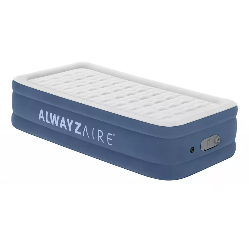 Materac powietrzny Bestway AlwayzAire Twin z wbudowaną podwójną pompą 1,91 m x 97 cm x 46 cm