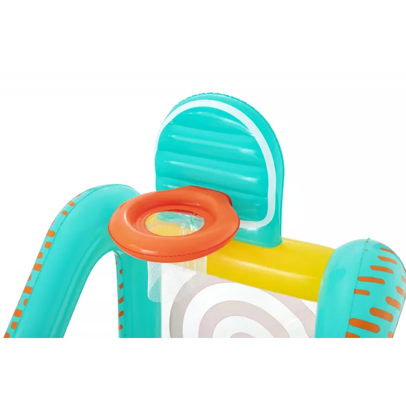Bestway Perfect Aim 3-w-1 dmuchane centrum gier ogrodowych, Dmuchane centrum zabaw, 5 lat, Polichlorek winylu (PVC), Wielokolorowy