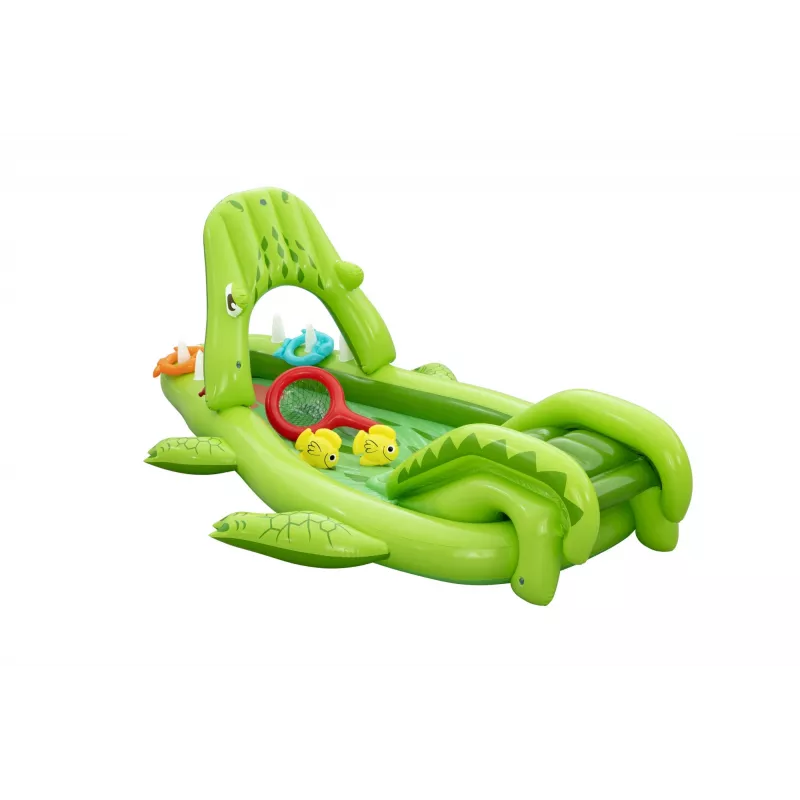Bestway Later Gator — dmuchane centrum zabawy wodnej i basen dla dzieci 2,34 m x 1,63 m x 87 cm