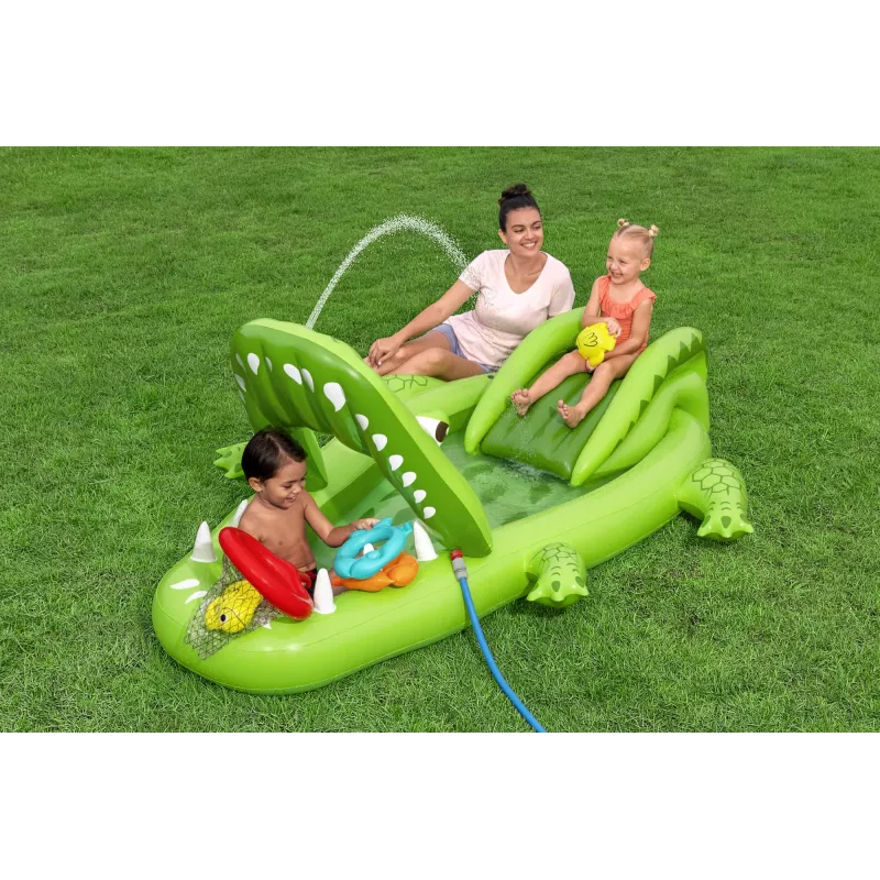 Bestway Later Gator — dmuchane centrum zabawy wodnej i basen dla dzieci 2,34 m x 1,63 m x 87 cm