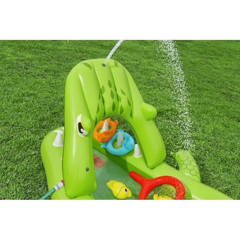 Bestway Later Gator — dmuchane centrum zabawy wodnej i basen dla dzieci 2,34 m x 1,63 m x 87 cm