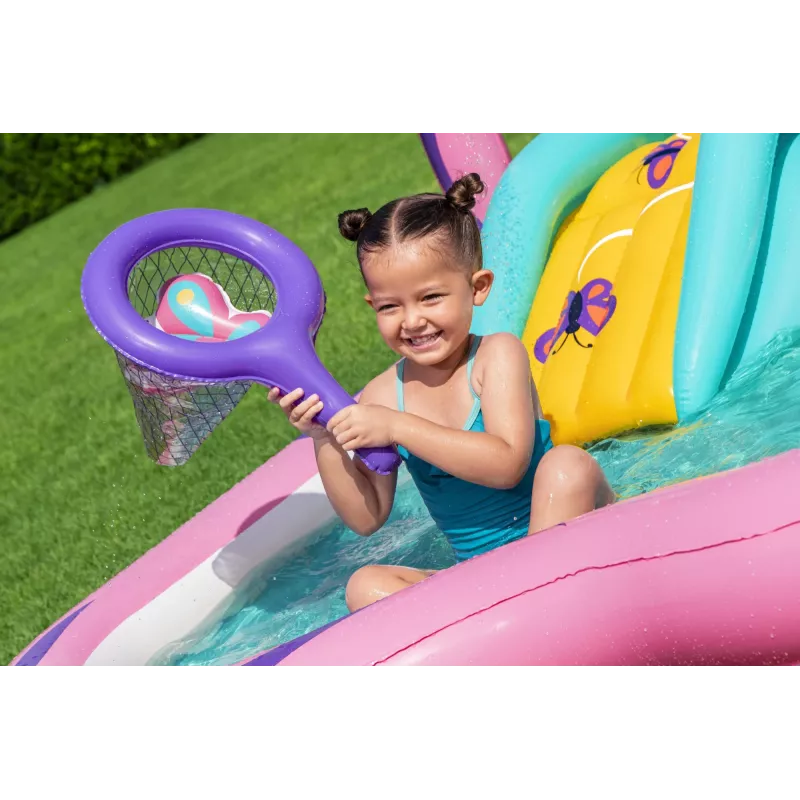 Bestway Butterfly Wonder Kids Inflatable Water Play Center and Pool 1.80 m x 1.80 m x 1.17 m