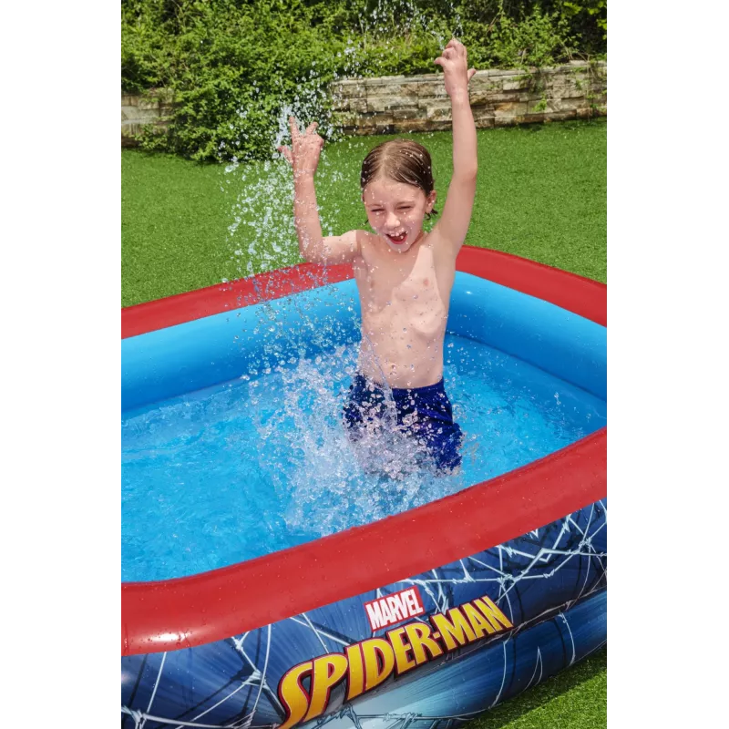 Bestway Basen do zabawy, Basen dmuchany, 450 L, Prostokątny, 6 lat, Spider-Man, Winyl
