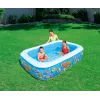 Bestway Nadmuchiwany Rodzinny Basen Zabawowy 2,29 m x 1,52 m x 56 cm, Basen dmuchany, 702 l, Prostokątny, 6 lat, Winyl, Wielokolorowy
